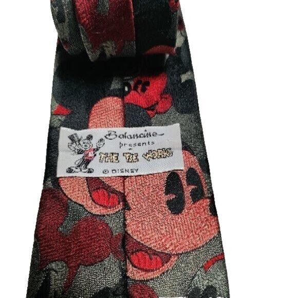 Mickey &‎ Co, Balancine Inc The Tie Works, Mickey Mouse, Disney, 100% Silk Tie - Picture 3 of 4